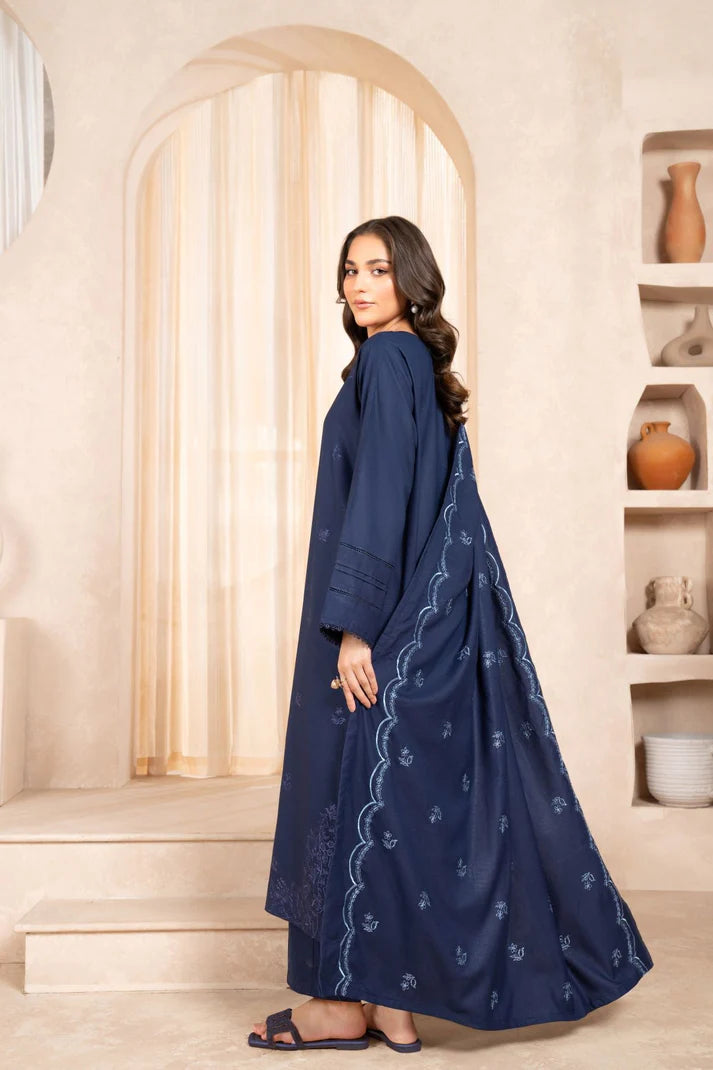 Navy Azurita Stitched 3Pcs