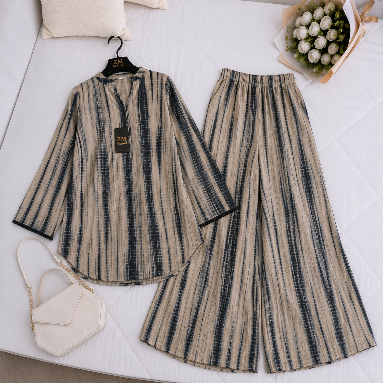 2-PIECE Stitched Dress. (Farshi Shalwar)