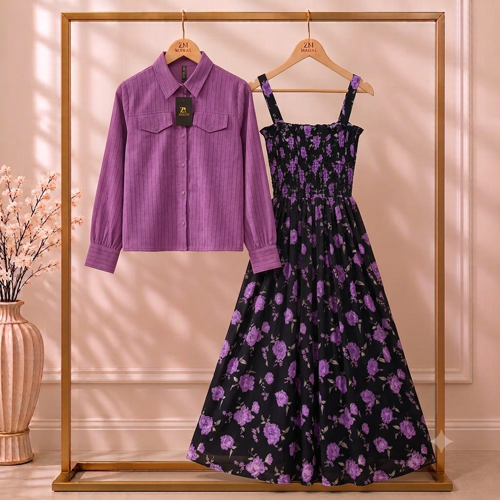 Digital Coat Style Maxi